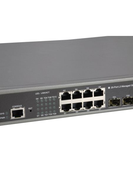 Przełącznik Zarządzalny Levelone Gb/L3 20-Portowy 19" 10 Gb/S