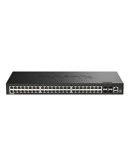 D-Link Dgs-1530-52/E Przełącznik Sieciowy Zarządzany L2 Gigabit Ethernet (10/100/1000) Czarny