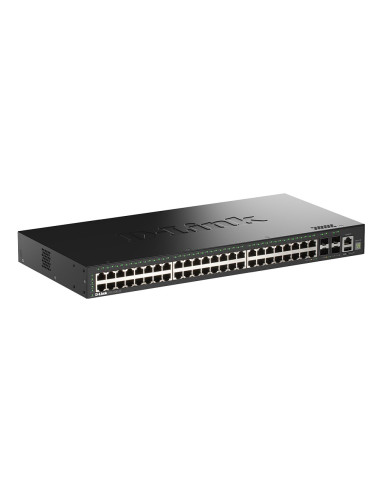 D-Link Dgs-1530-52/E Przełącznik Sieciowy Zarządzany L2 Gigabit Ethernet (10/100/1000) Czarny