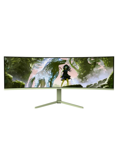Arozzi Nova 49” Curved Monitor Komputerowy 124,5 Cm (49") 5120 X 1440 Px Dual Qhd Led Zielony