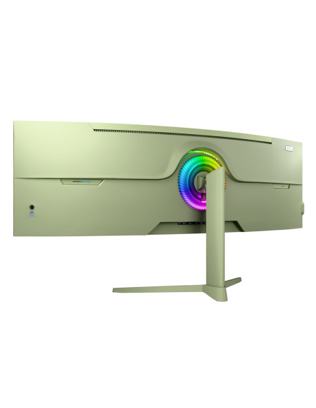 Arozzi Nova 49” Curved Monitor Komputerowy 124,5 Cm (49") 5120 X 1440 Px Dual Qhd Led Zielony