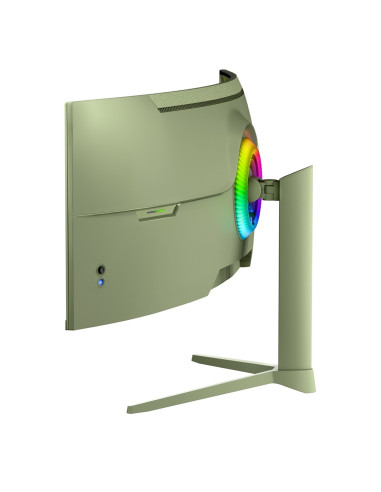 Arozzi Nova 49” Curved Monitor Komputerowy 124,5 Cm (49") 5120 X 1440 Px Dual Qhd Led Zielony