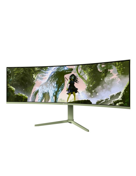 Arozzi Nova 49” Curved Monitor Komputerowy 124,5 Cm (49") 5120 X 1440 Px Dual Qhd Led Zielony