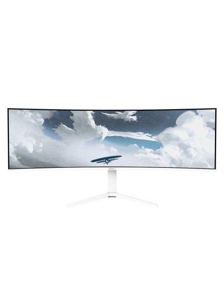 Arozzi Nova 49” Curved Monitor Komputerowy 124,5 Cm (49") 5120 X 1440 Px Dual Qhd Led Biały
