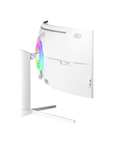 Arozzi Nova 49” Curved Monitor Komputerowy 124,5 Cm (49") 5120 X 1440 Px Dual Qhd Led Biały