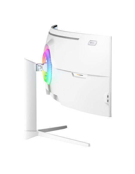 Arozzi Nova 49” Curved Monitor Komputerowy 124,5 Cm (49") 5120 X 1440 Px Dual Qhd Led Biały