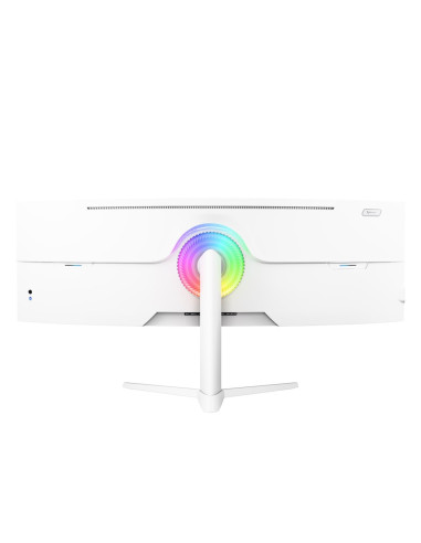 Arozzi Nova 49” Curved Monitor Komputerowy 124,5 Cm (49") 5120 X 1440 Px Dual Qhd Led Biały