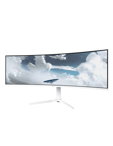 Arozzi Nova 49” Curved Monitor Komputerowy 124,5 Cm (49") 5120 X 1440 Px Dual Qhd Led Biały