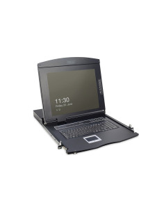 Digitus Konsola Modułowa Z Monitorem Tft O Przekątnej 17” (43,2 Cm), 8-Portowym Przełącznikiem Kvm & Touchpadem, Klawiatura Niem 2