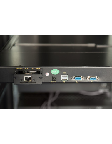 Digitus Konsola Modułowa Z Monitorem Tft O Przekątnej 17” (43,2 Cm), 8-Portowym Przełącznikiem Kvm & Touchpadem, Klawiatura Niem