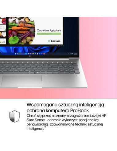 Hp Probook 4 G1I Ai Intel Core Ultra 5 225U Laptop 40,6 Cm (16") Wuxga 16 Gb Ddr5-Sdram 512 Gb Ssd Wi-Fi 6E (802.11Ax) Windows 1