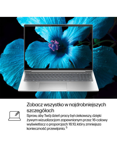 Hp Probook 4 G1I Ai Intel Core Ultra 5 225U Laptop 40,6 Cm (16") Wuxga 16 Gb Ddr5-Sdram 512 Gb Ssd Wi-Fi 6E (802.11Ax) Windows 1