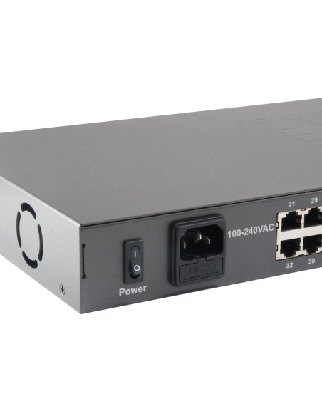 Levelone Fgp-3400W380 Przełącznik Sieciowy Nie Zarządzany Fast Ethernet (10/100) Obsługa Poe Czarny