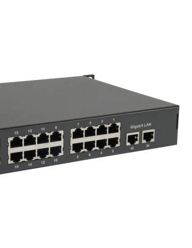 Levelone Fgp-3400W380 Przełącznik Sieciowy Nie Zarządzany Fast Ethernet (10/100) Obsługa Poe Czarny