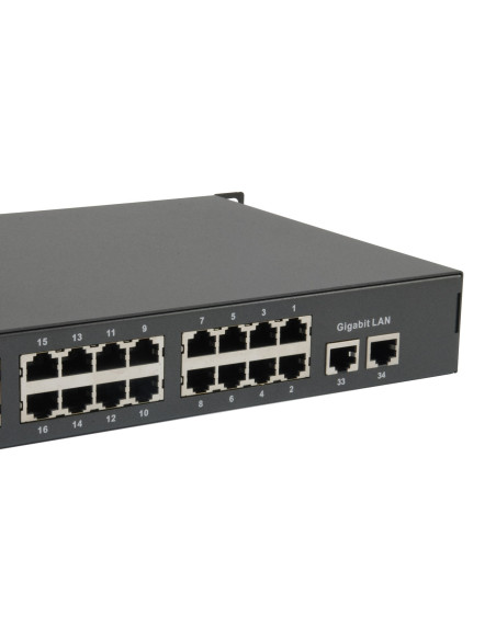 Levelone Fgp-3400W380 Przełącznik Sieciowy Nie Zarządzany Fast Ethernet (10/100) Obsługa Poe Czarny