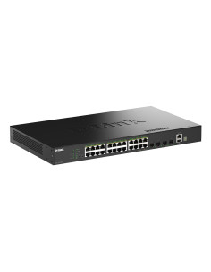 D-Link Dgs-1530-28P/E Przełącznik Sieciowy Zarządzany L2 Gigabit Ethernet (10/100/1000) Obsługa Poe Czarny 2