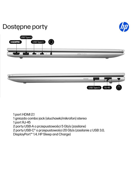 Hp Probook 4 G1I Ai Intel Core Ultra 5 225U Laptop 40,6 Cm (16") Wuxga 16 Gb Ddr5-Sdram 512 Gb Ssd Wi-Fi 6E (802.11Ax) Windows 1