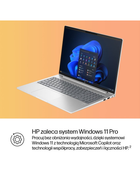 Hp Probook 4 G1I Ai Intel Core Ultra 5 225U Laptop 40,6 Cm (16") Wuxga 16 Gb Ddr5-Sdram 512 Gb Ssd Wi-Fi 6E (802.11Ax) Windows 1