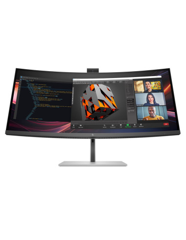 Monitor Hp Led 34” S7 Pro 734Pm (8K157Ut) Curved Ips 120Hz Wqhd Kamera Rj-45 Thunderbolt 4