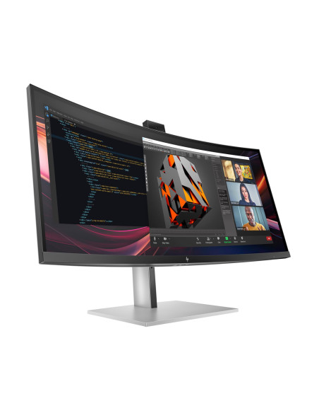 Monitor Hp Led 34” S7 Pro 734Pm (8K157Ut) Curved Ips 120Hz Wqhd Kamera Rj-45 Thunderbolt 4