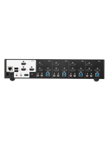 Aten Przełącznik Kvm Switch 4P Usb3.0 4K Dp Triple View Kvmp S