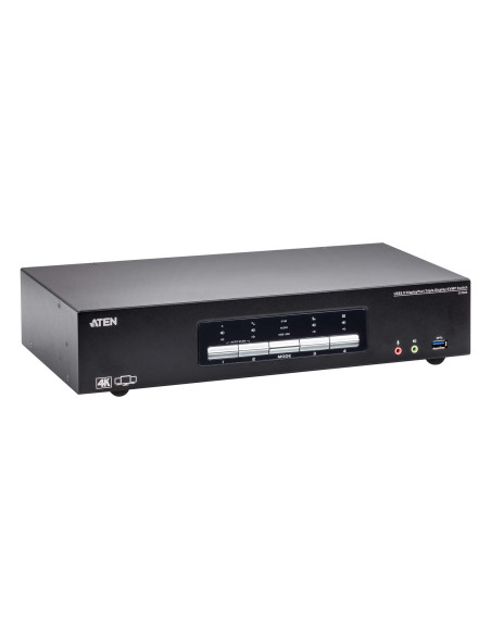 Aten Przełącznik Kvm Switch 4P Usb3.0 4K Dp Triple View Kvmp S