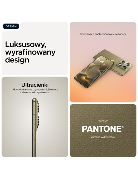Motorola Signature 17,2 Cm (6.78") Dual Sim Android 16.0 5G Usb Type-C 16 Gb 512 Gb 5200 Mah Złoto