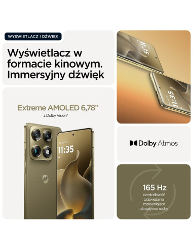 Motorola Signature 17,2 Cm (6.78") Dual Sim Android 16.0 5G Usb Type-C 16 Gb 512 Gb 5200 Mah Złoto