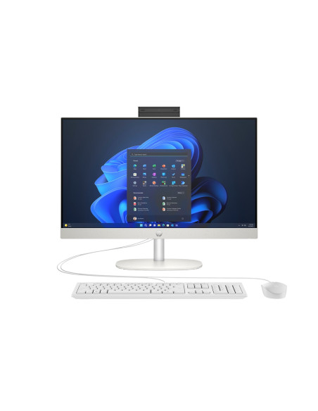 Hp Proone 240 G10 Aio Ultra 5 125U 23.8"Fhd Ips 250Nits Ag 16Gb Ddr5 5600 Ssd512 Xe Graphics Kb+Mouse Cam 5Mpx W11Pro Black 3Y O