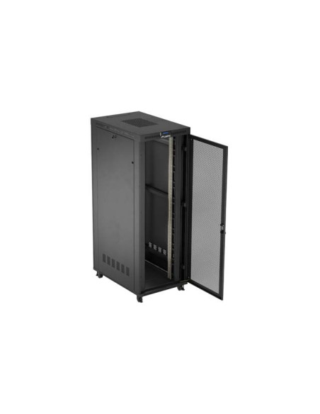 Lanberg Instalacyjna Szafa Stojąca Rack 19" 47U 800X1200 Czarna Drzwi Perforowane Lcd (Flat Pack) V2