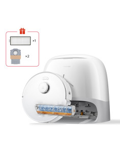 Roborock Qrevo Curv 2 Flowx Saug-/Wischroboter Wischsystem Absaugstation Weiß