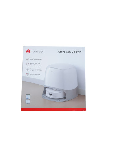 Roborock Qrevo Curv 2 Flowx Saug-/Wischroboter Wischsystem Absaugstation Weiß