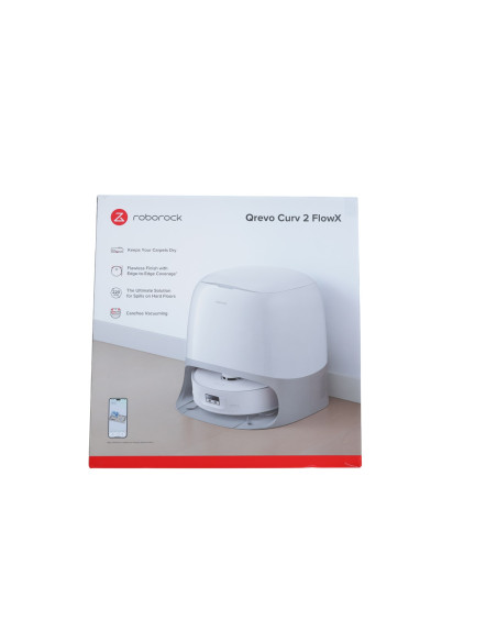 Roborock Qrevo Curv 2 Flowx Saug-/Wischroboter Wischsystem Absaugstation Weiß