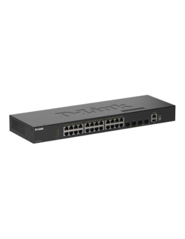 D-Link Dgs-1530-28/E Przełącznik Sieciowy Zarządzany L2 Gigabit Ethernet (10/100/1000) Czarny