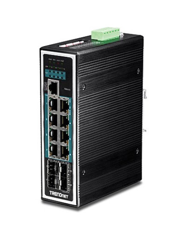 Przełącznik Przemysłowy Trendnet 12Port Gbit Zarządzany L2+ Poe+ Metal