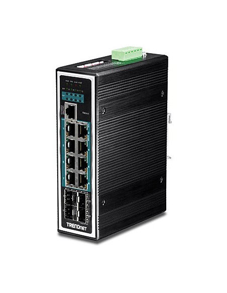Przełącznik Przemysłowy Trendnet 12Port Gbit Zarządzany L2+ Poe+ Metal