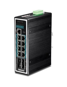 Przełącznik Przemysłowy Trendnet 12Port Gbit Zarządzany L2+ Poe+ Metal 2