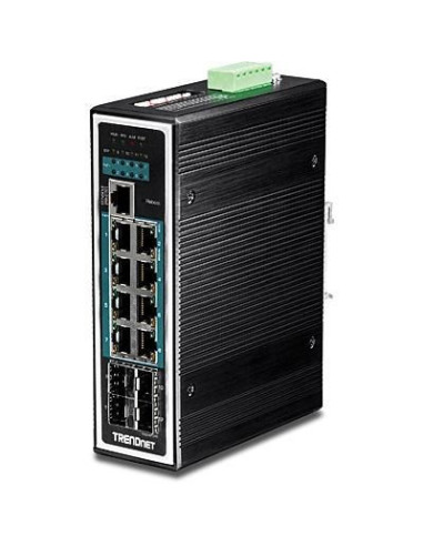 Przełącznik Przemysłowy Trendnet 12Port Gbit Zarządzany L2+ Poe+ Metal