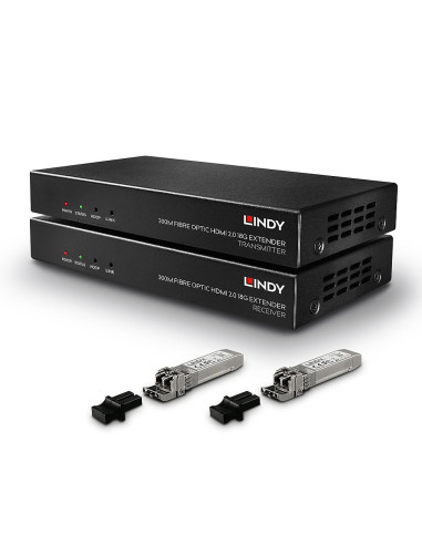 Lindy 38174 Przedłużacz Av Nadajnik I Odbiornik Av Czarny
