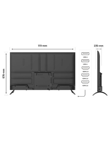 Monitor Japannext 127,0Cm Jn-Ips500Uhd60F 16:9 3X Hdmi Uhd