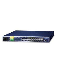 Planet Mgsw-24160F Łącza Sieciowe Zarządzany L2+ Gigabit Ethernet (10/100/1000) Obsługa Poe 1U Niebieski