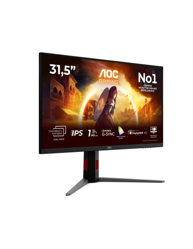 Aoc G4 U32G4U Monitor Komputerowy 80 Cm (31.5") 3840 X 2160 Px 4K Ultra Hd Czarny, Czerwony