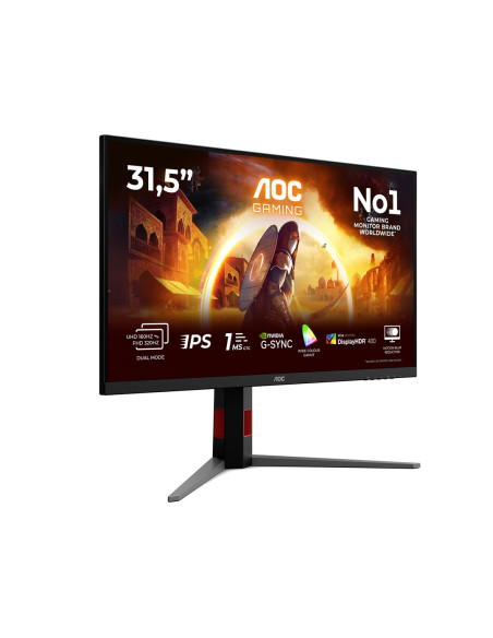 Aoc G4 U32G4U Monitor Komputerowy 80 Cm (31.5") 3840 X 2160 Px 4K Ultra Hd Czarny, Czerwony