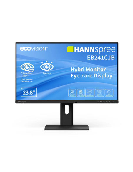 Hannspree Hybri Monitor Eb241Cjb Monitor Komputerowy 60,5 Cm (23.8") 1920 X 1080 Px Full Hd Lcd Czarny