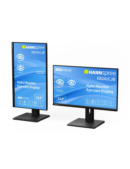 Hannspree Hybri Monitor Eb241Cjb Monitor Komputerowy 60,5 Cm (23.8") 1920 X 1080 Px Full Hd Lcd Czarny