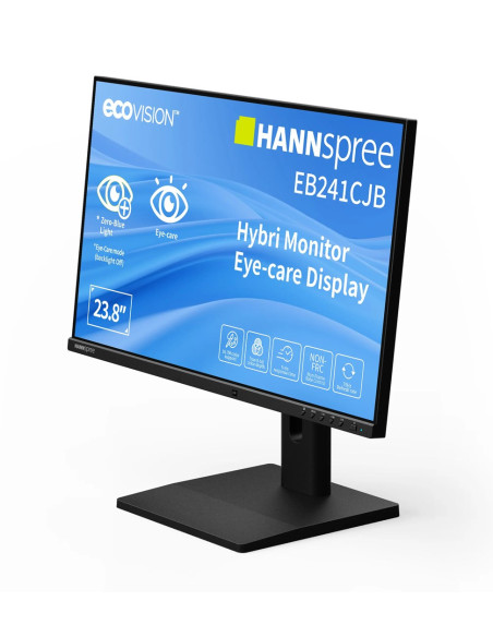 Hannspree Hybri Monitor Eb241Cjb Monitor Komputerowy 60,5 Cm (23.8") 1920 X 1080 Px Full Hd Lcd Czarny