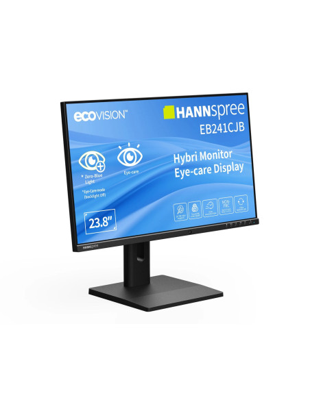 Hannspree Hybri Monitor Eb241Cjb Monitor Komputerowy 60,5 Cm (23.8") 1920 X 1080 Px Full Hd Lcd Czarny
