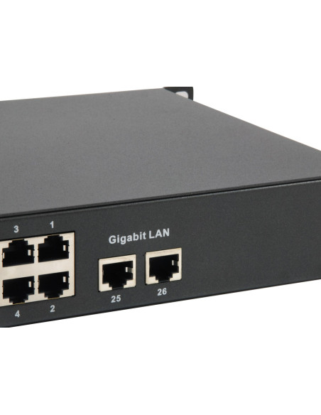 Przełącznik Levelone Fe Poe+ 26-Portowy 19" 150W 1Gbps
