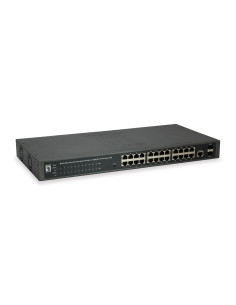 Przełącznik Levelone Websmart/Gb Poe+ 26-Portowy 19" 370W 1Gbps
