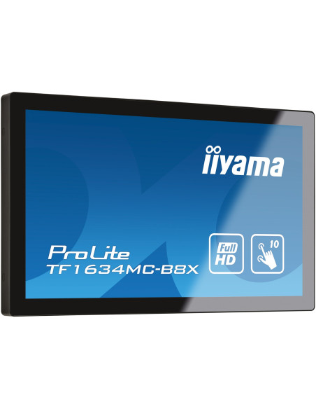Iiyama Prolite Tf1634Mc-B8X Monitor Komputerowy 39,6 Cm (15.6") 1920 X 1080 Px Full Hd Led Ekran Dotykowy Przeznaczony Dla Wielu